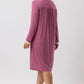 YUU:   Tulip Long Sleeve Nightie Bordeaux