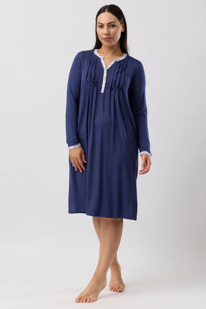 YUU:   Jardin Long Sleeve Ruffle Nightie