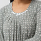 YUU:   Geo Grosgrain Long Sleeve Nightie