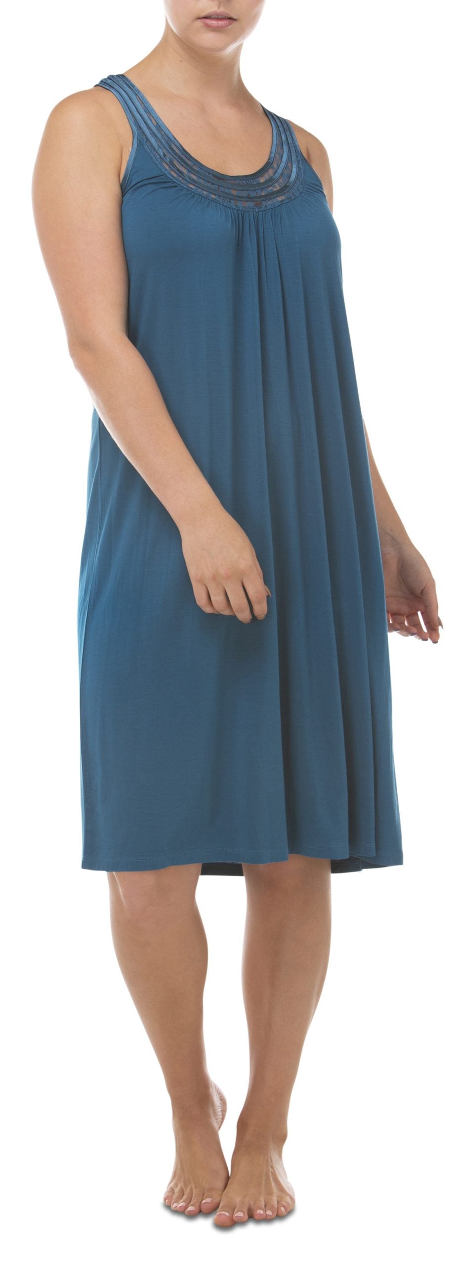 Yuu: Sleeveless Mid Length Nightie.