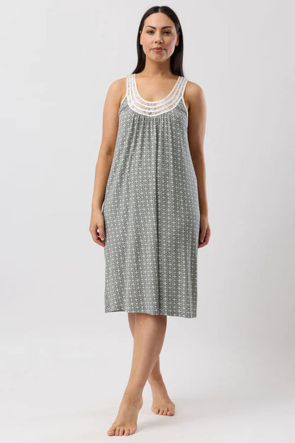 YUU:   Geo Chemise Sleeveless Nightie