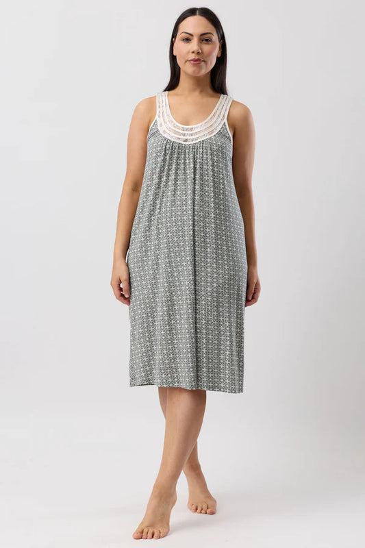 YUU:   Geo Chemise Sleeveless Nightie