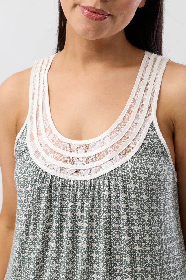 YUU:   Geo Chemise Sleeveless Nightie