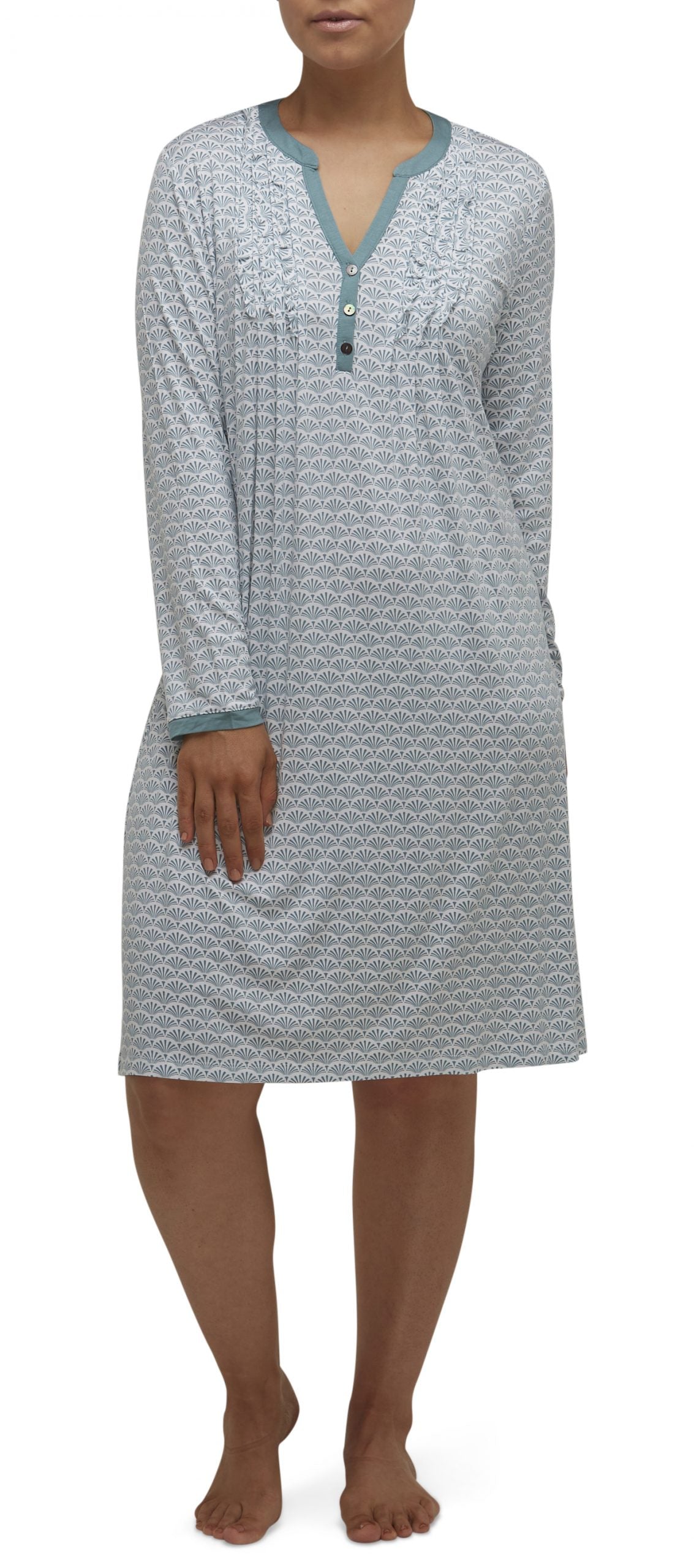 Yuu:  Long Length Nightie Dress ' Art Deco'