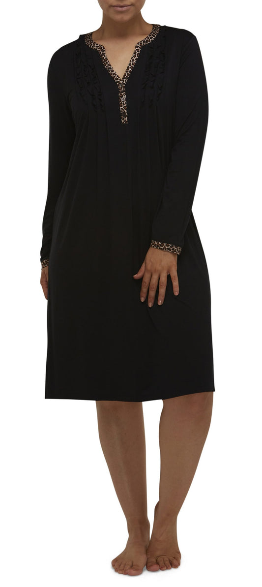 Yuu: Safari Dress Mid Length Nightie 'Leopard'