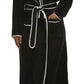 Yuu: Satin Trim Wrap Robe with Pockets