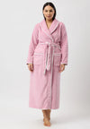 Yuu - Long Length Luxurious Dressing Gown Satin Piping