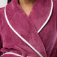 Yuu: Long Length Luxurious Dressing Gown Satin Piping