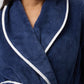 Yuu: Long Length Luxurious Dressing Gown Satin Piping