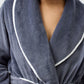 Yuu:  Satin Trim Robe Long