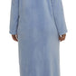 Yuu:  Full Button Front Polyester Fleece Dressing Gown