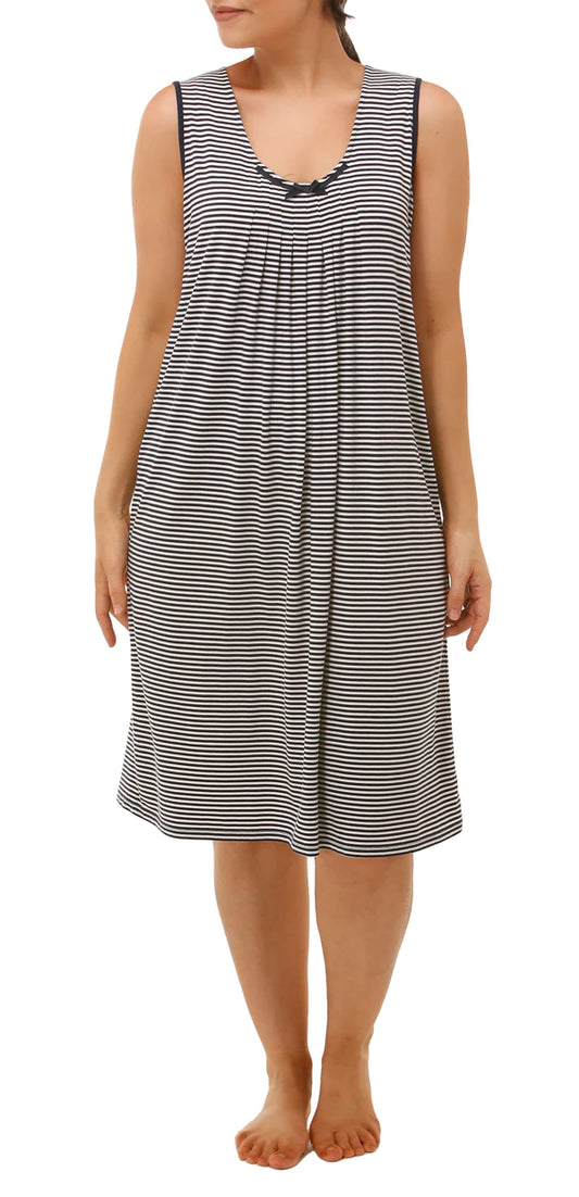 Yuu: 'Hamptons' Sleeveless Mid Length Nightie