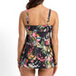Jantzen: Abbie DD/E Mesh Frill Singlet Tankini Top