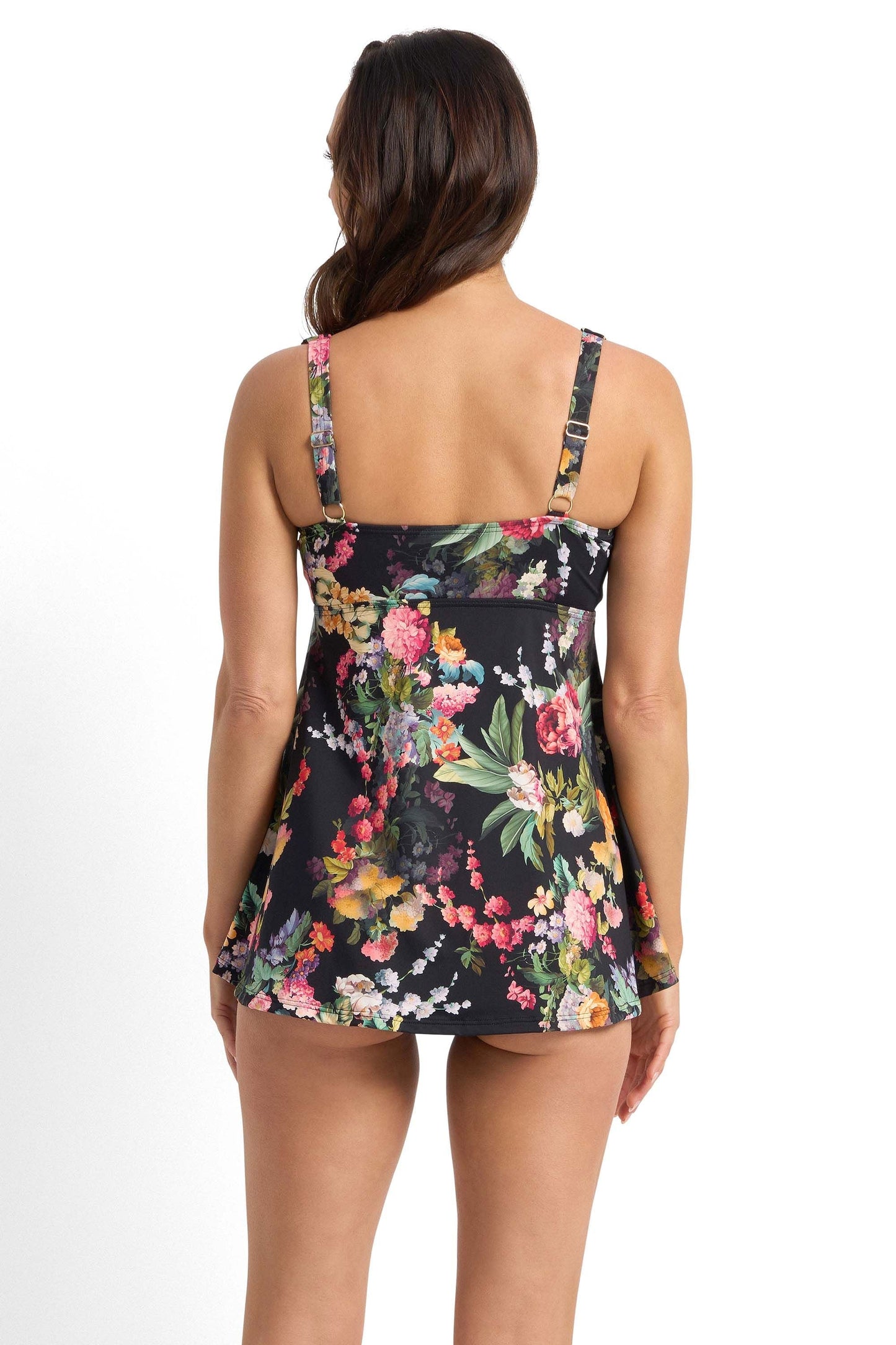 Jantzen: Abbie DD/E Mesh Frill Singlet Tankini Top