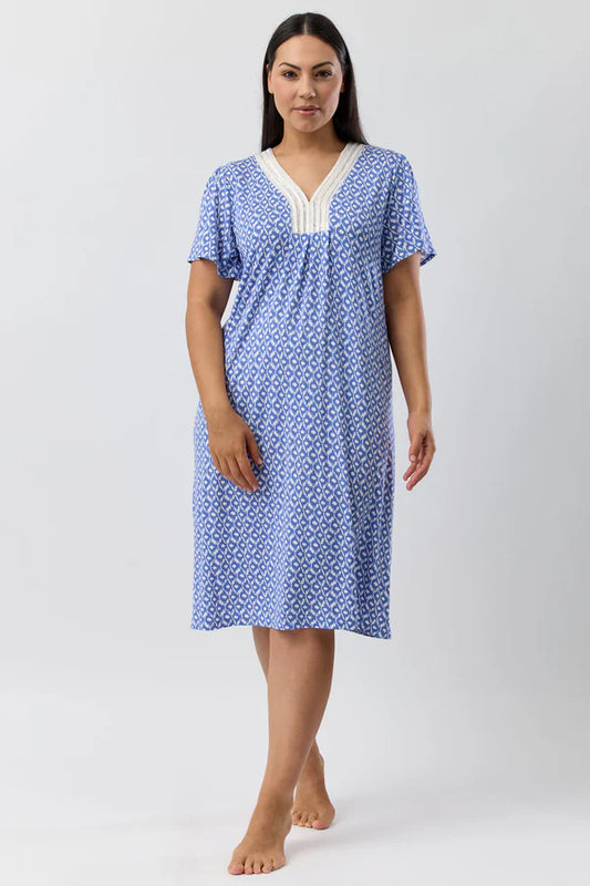 YUU Aztec Short Sleeve Nightie