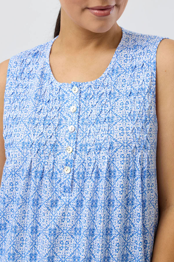 SCHRANK Baroque Cotton Sleeveless Nightie