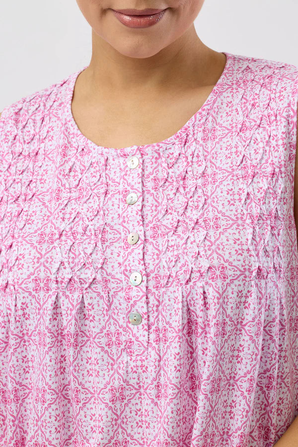 SCHRANK Baroque Cotton Sleeveless Nightie