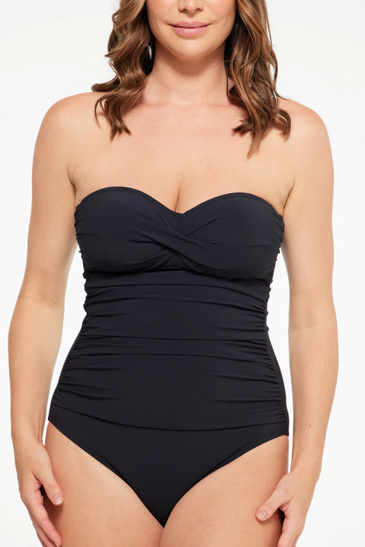 TOGS Black Microfibre Bandeau 1PC