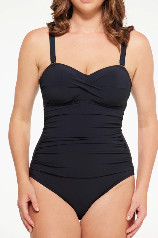 TOGS Black Microfibre Bandeau 1PC