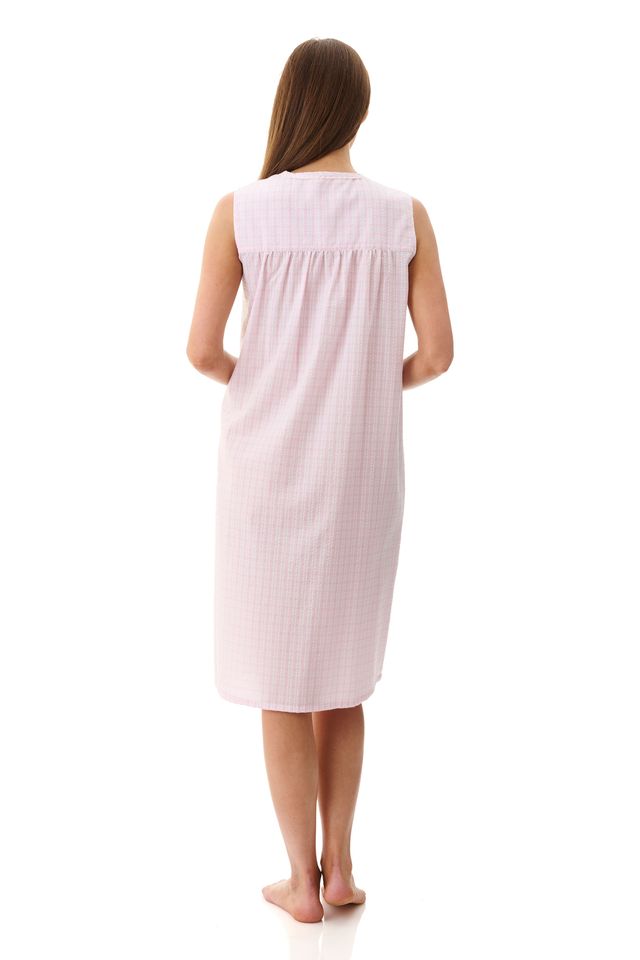 GIVONI Check Sleeveless Short Nightie