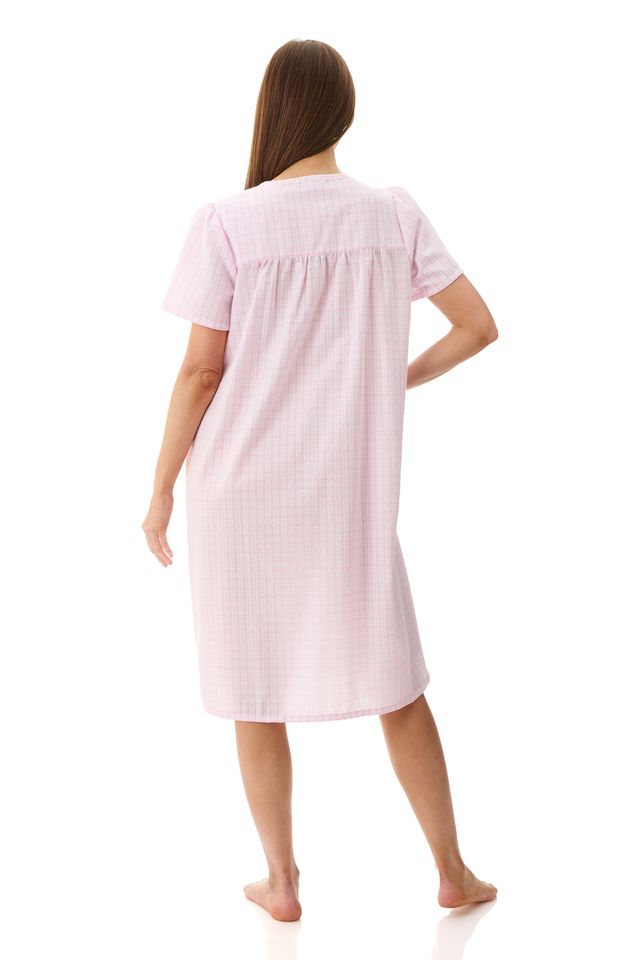 GIVONI Check Short Sleeve Short Nightie