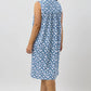 SCHRANK Daisies Blue Cotton Sleeveless Nightie