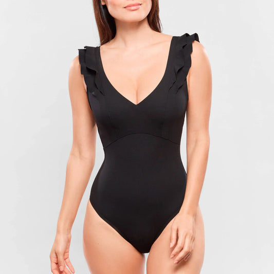 Empreinte:  Glam V Neck One Piece Bather