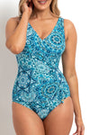 Jantzen: Chantille Gathered Surplice One Piece Bather