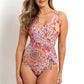 Jantzen: Chantille Gathered Surplice One Piece Bather