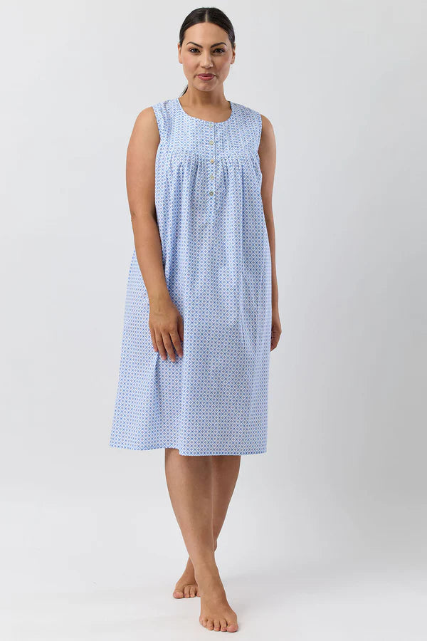 SCHRANK Geo Blue Sleeveless Nightie