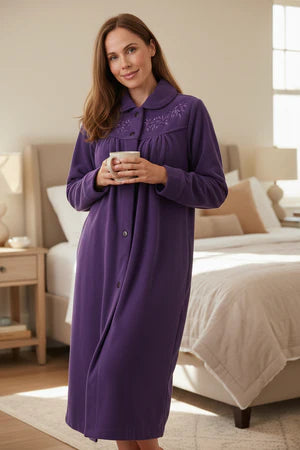 GIVONI Mid Length Button Dressing Gown