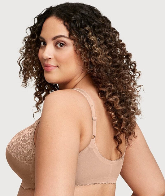 Glamorise: Magic lift Front-Closure Support Wire-Free Bra - Blush