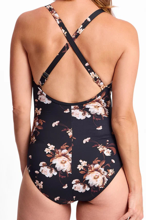 Jantzen - Hartland High Neck Mastectomy Cross Strap One Piece
