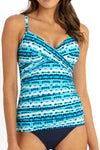 Sunseeker: Twist Front Singlet Tankini Jasmine
