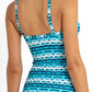 Sunseeker: Twist Front Singlet Tankini Jasmine