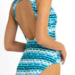 Sunseeker: Cross Bow Spliced One Piece Bather Jasmine