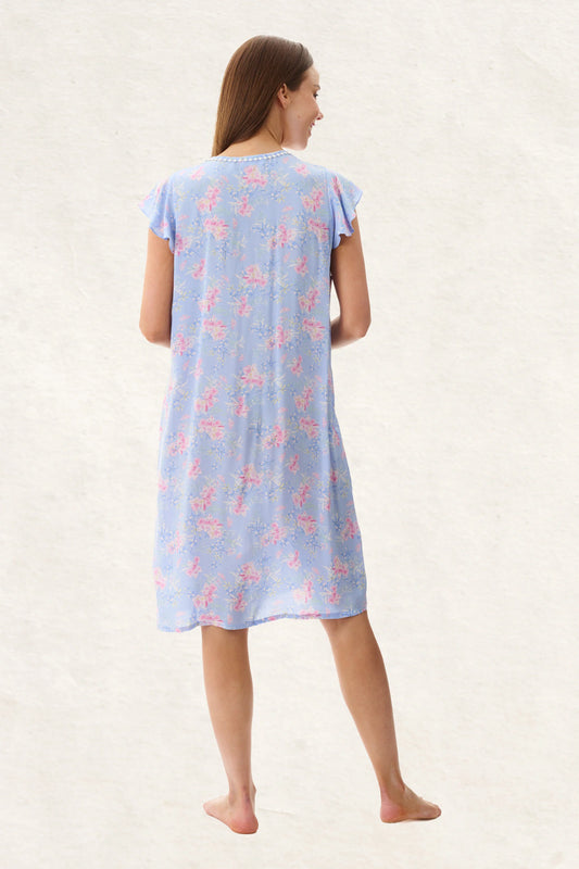 GIVONI Jessica Short Flutter Sleeve Nightie