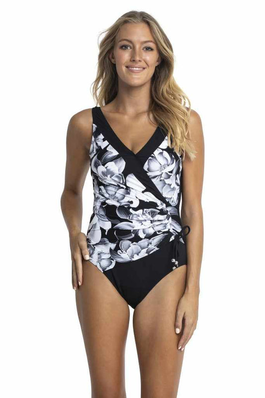 Jantzen: Lili Gathered Surplice One Piece Bather