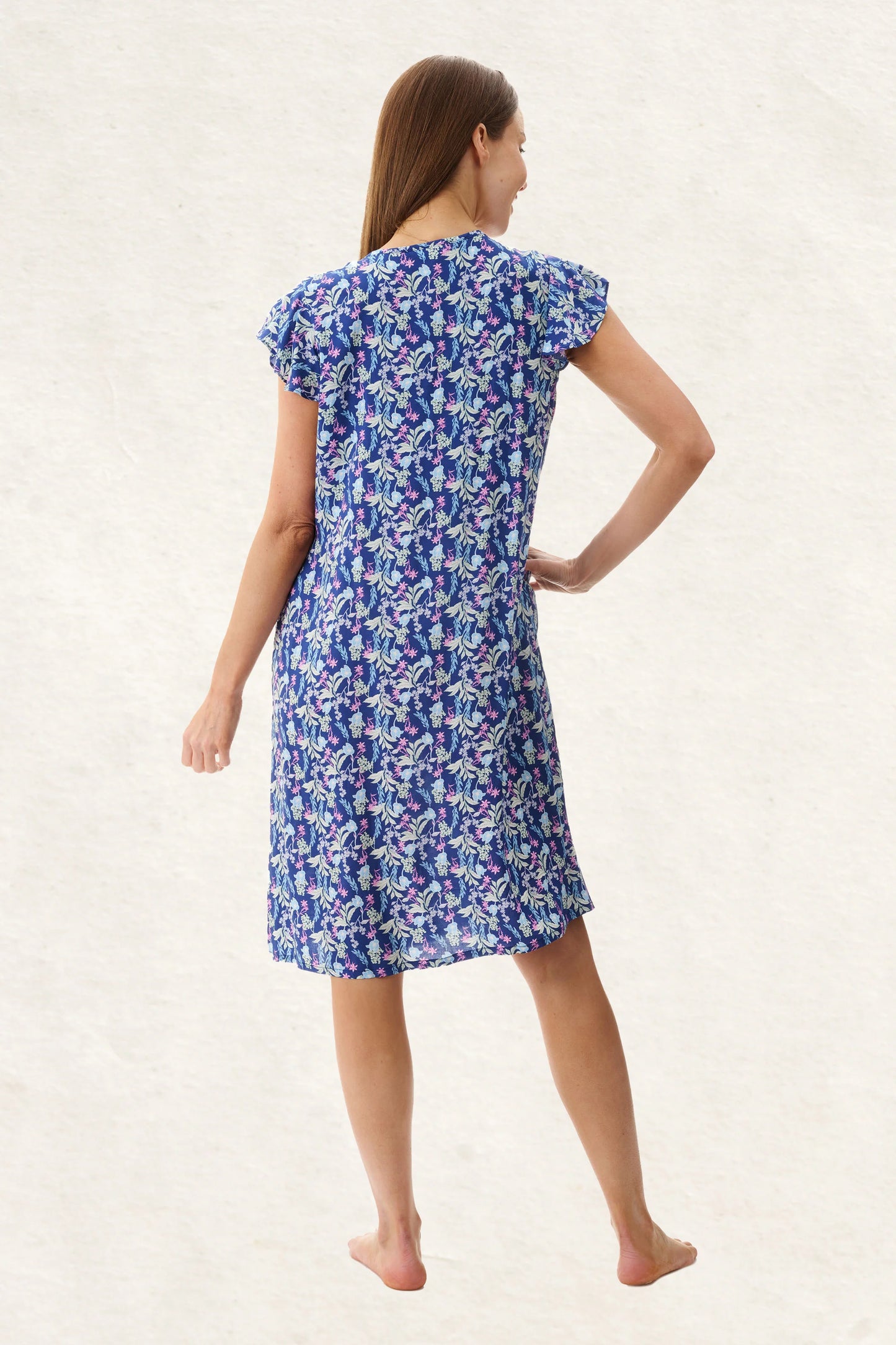 GIVONI Maria Short Flutter Sleeve Nightie