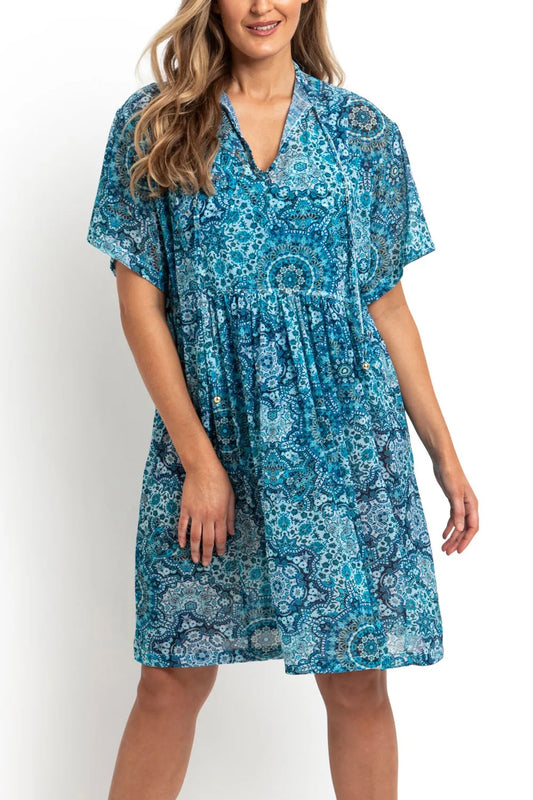 Jantzen: Chantille Mesh Shirt Dress