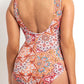 Jantzen: Chantille Mesh Frill Cross Front One Piece Bather