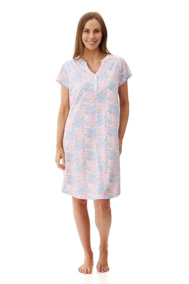 GIVONI Ocean Short Sleeve Short Sleepshirt