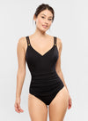 Empreinte:  Palace Black Tummy Control One Piece Bather