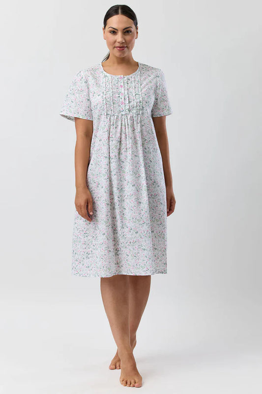 SCHRANK Pansies Short Sleeve Nightie