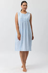 SCHRANK Seersucker Check Sleeveless Nightie