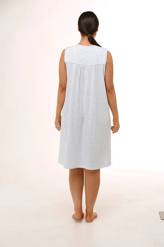 Schrank:  'Ditsy' Sleeveless Cotton Jersey Nightie