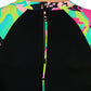 ZOGGS:  Vivid Silver Line Paddle Suit 1 PIECE