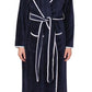 Yuu: Long Length Luxurious Dressing Gown Satin Piping